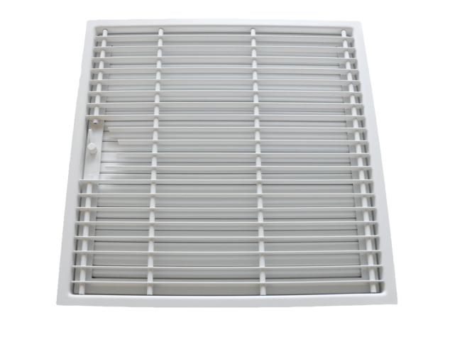 CB Deckengitter mit breitem Einbaurahmen 45x45, weiß