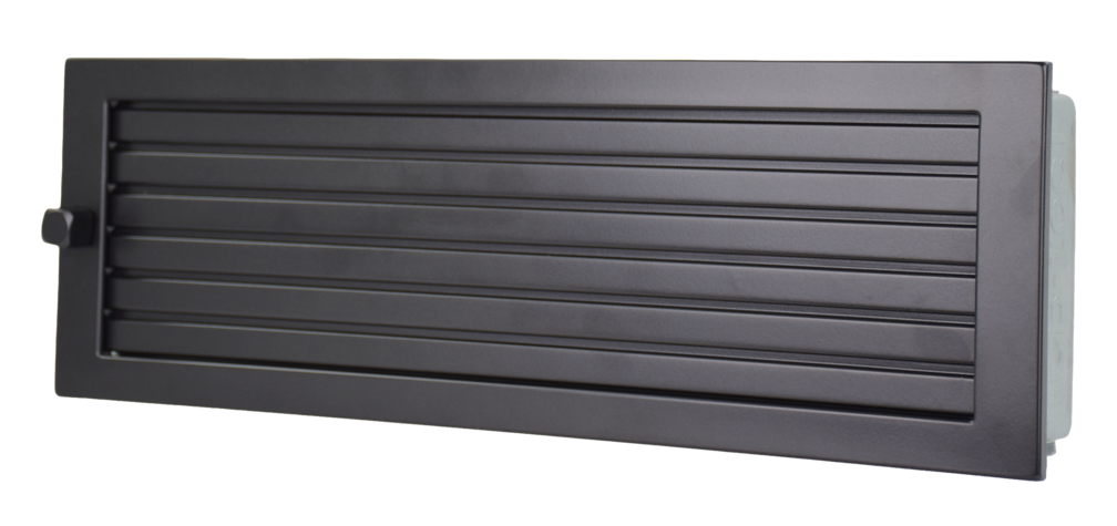 Warmluftgitter 45/15 schwarz