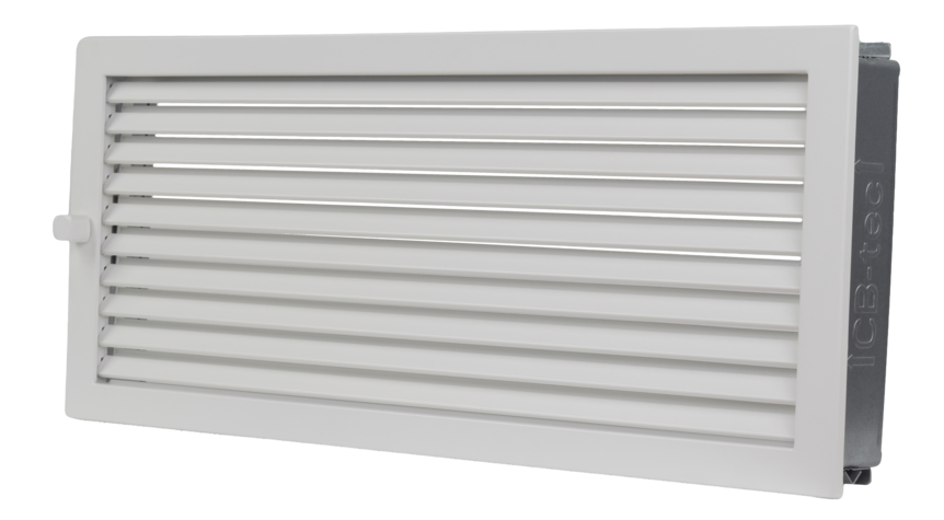 Warmluftgitter 55/23 weiß