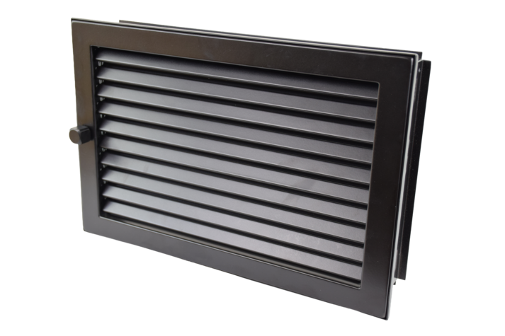 Warmluftgitter 35 x 23 schwarz, putzbündig