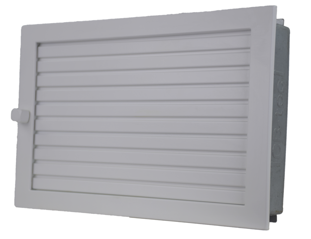 Warmluftgitter 35/23 weiß