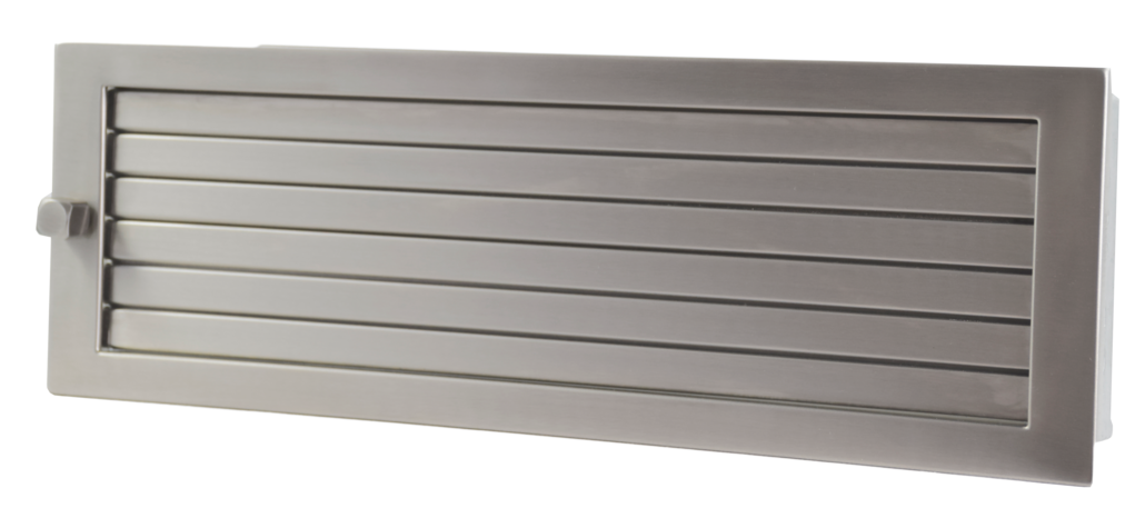 Warmluftgitter 45/15 Edelstahl matt