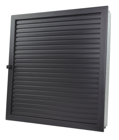 Warmluftgitter 45/45 schwarz