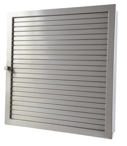 Warmluftgitter 45/45 Edelstahl matt