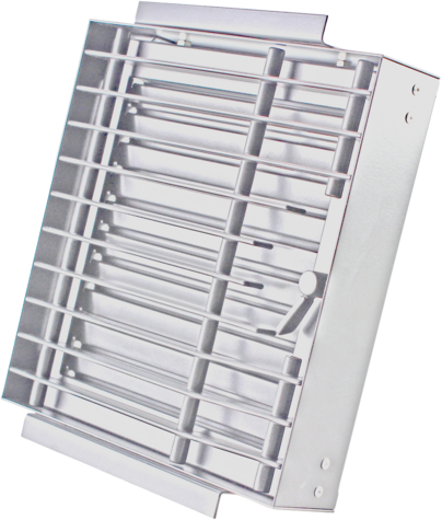 CB Deckengitter mit höhenverstellbarem Einbaurahmen 23 x 23 weiß