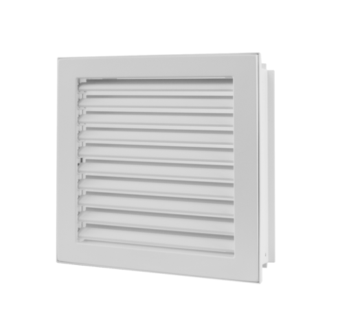 Kaltluftgitter 23/23 weiß putzbündig