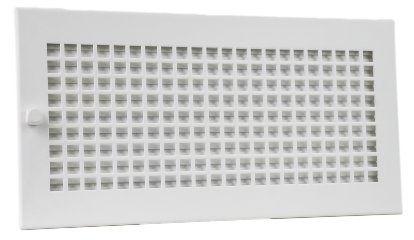 Warmluftgitter 45x23cm weiß mit Designmaske 3 weiß