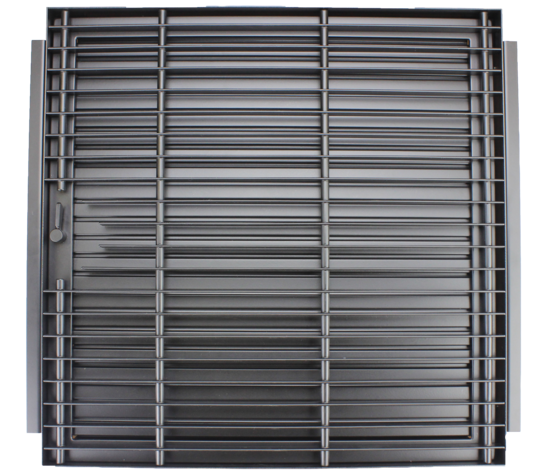 CB Revisions - Deckengitter mit höhenverstellbarem Einbaurahmen 45 x 45 schwarz