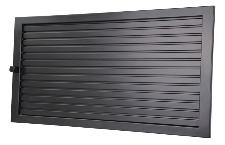 Warmluftgitter 55/28 schwarz