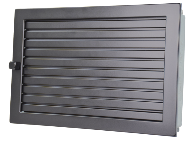 Warmluftgitter 35/23 schwarz