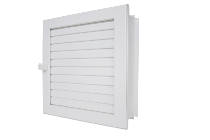 Warmluftgitter 23/23 weiß putzbündig