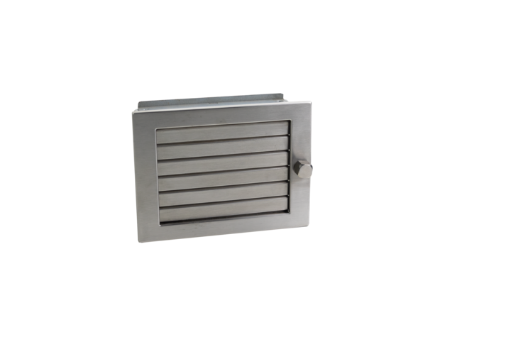 Warmluftgitter 20/15 Edelstahl matt